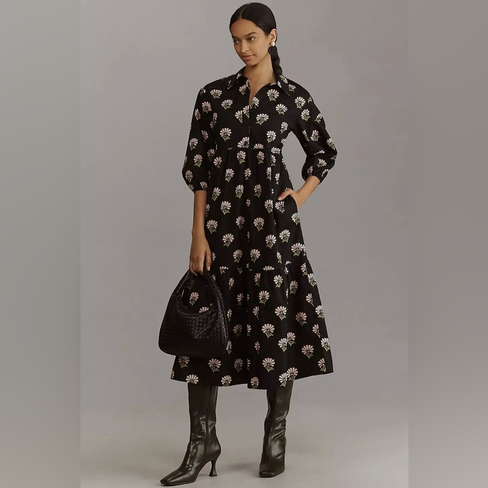 Maeve Bettina shirt dress (size L petite)